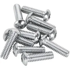 Colony #BHC-831 1/4-20 X 7/8 Length Chrome Button Head Allen Bolt 10 Pack