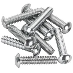 Colony #BHC-833 1/4-20 X 1-1/8 Length Chrome Button Head Allen Bolt 10 Pack
