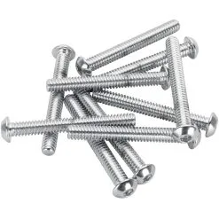 Colony #BHC-837 1/4-20 X 2 Length Chrome Button Head Allen Bolt 10 Pack