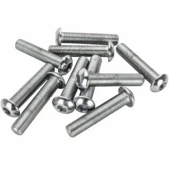 Colony #BHC-896 1/2-20 X 2-1/2 Length Chrome Button Head Allen Bolt 10 Pack
