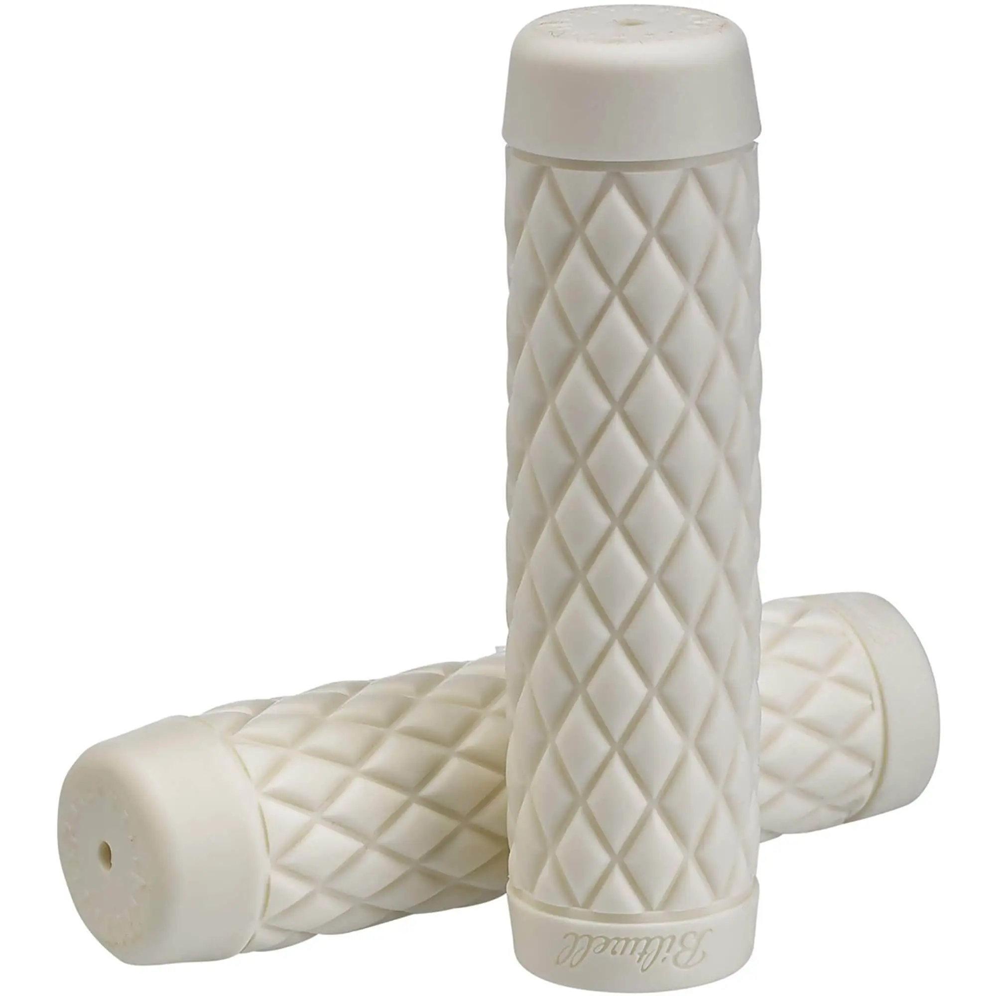 Biltwell Torker TPV Grips - White - 1 Inch