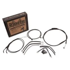 Burly Brand Complete Handlebar Cable/Brake Line Kit For 12" Ape Hanger Handlebars 2007-2013 Harley-Davidson Sportsters