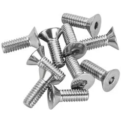 Colony #FHS-100 8-32 X 1/2 Length Chrome Flat Head Allen Bolt 10 Pack