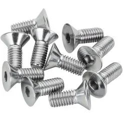Colony #FHS-103 10-32 X 1/2 Length Chrome Flat Head Allen Bolt 10 Pack