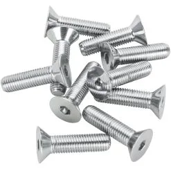 Colony #FHS-117 5/16-24 X 1-1/4 Length Chrome Flat Head Allen Bolt 10 Pack