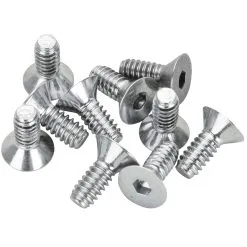 Colony #FHS-150 10-24 X 1/2 Length Chrome Flat Head Allen Bolt 10 Pack