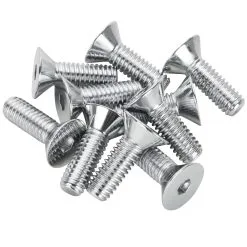 Colony #FHS-167 5/16-18 X 1 Length Chrome Flat Head Allen Bolt 10 Pack
