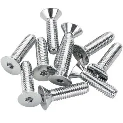 Colony #FHS-168 5/16-18 X 1-1/4 Length Chrome Flat Head Allen Bolt 10 Pack