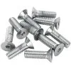 Colony #FHS-180 7/16-14 X 1-1/2 Length Chrome Flat Head Allen Bolt 10 Pack