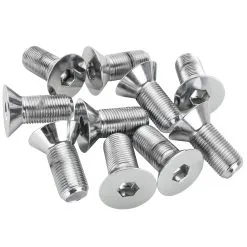 Colony #FHS-193 5/8-18 X 1-1/2 Length Chrome Flat Head Allen Bolt 10 Pack