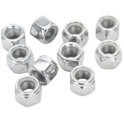 Colony #NL-503 3/8-24 Chrome Nylon Insert Nylock Locknut 10 Pack