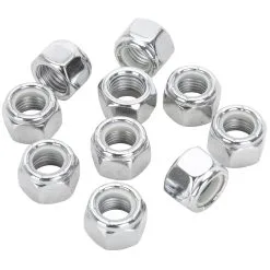Colony #NL-504 7/16-20 Chrome Nylon Insert Nylock Locknut 10 Pack