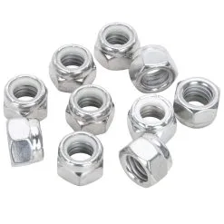 Colony #NL-511 7/16-14 Chrome Nylon Insert Nylock Locknut 10 Pack