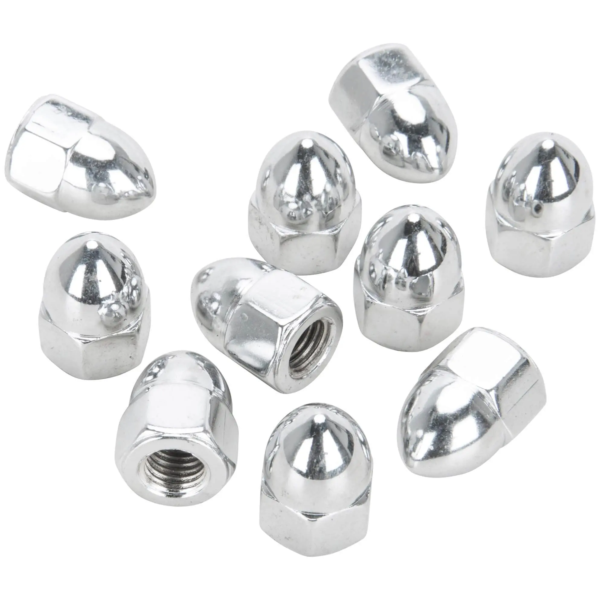 Colony #PAN-153 5/16-24 Chrome OEM Acorn Nut 10 Pack