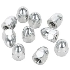 Colony #PAN-159 1/4-20 Chrome OEM Acorn Nut 10 Pack