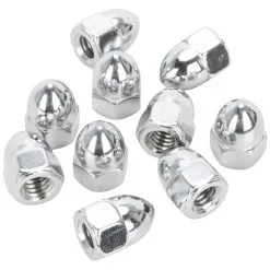 Colony #PAN-160 5/16-18 Chrome OEM Acorn Nut 10 Pack