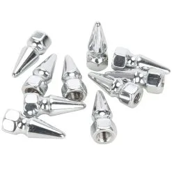 Colony #PN-301 1/4-28 Chrome Pike Nut 10 Pack