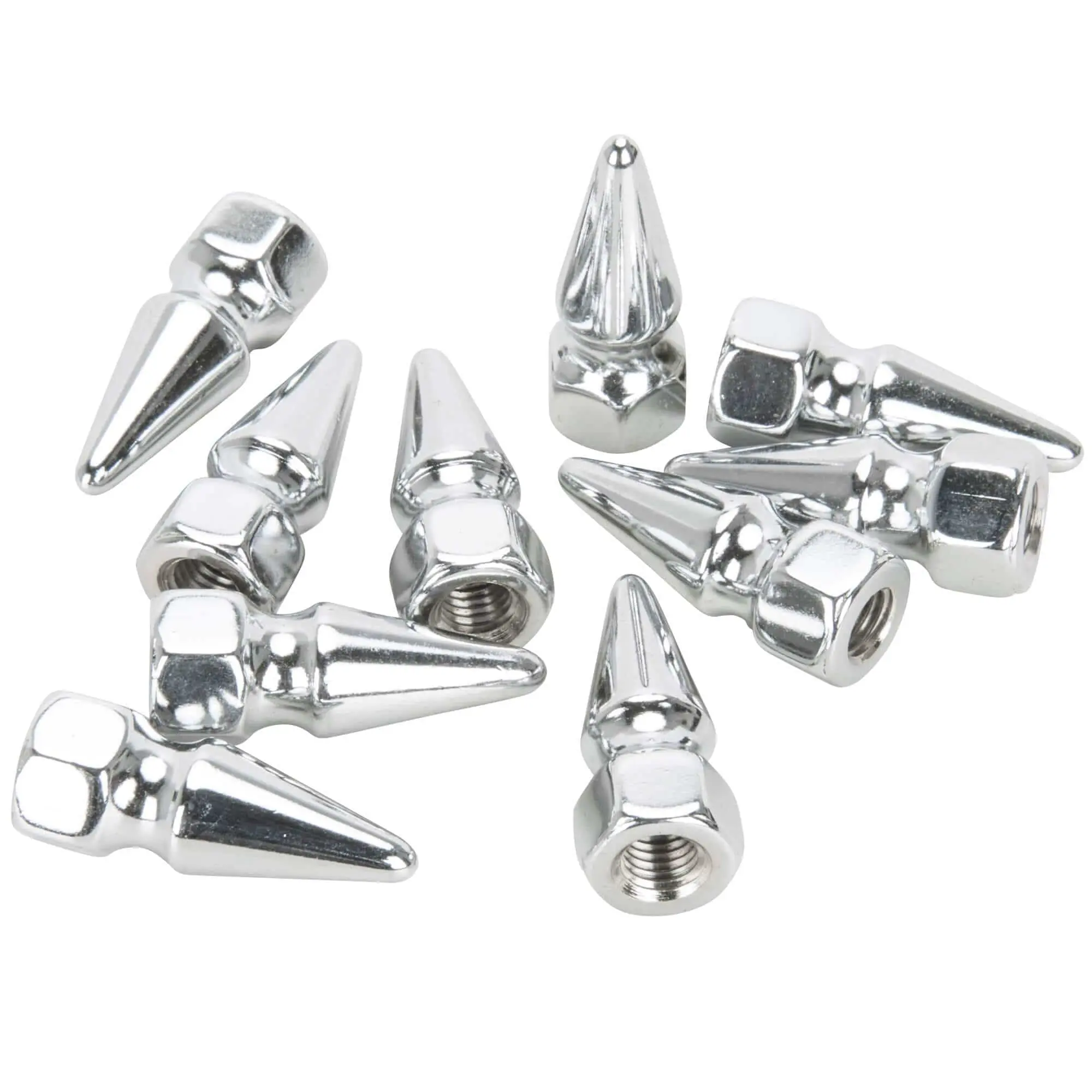 Colony #PN-301 1/4-28 Chrome Pike Nut 10 Pack