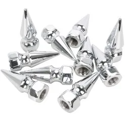 Colony #PN-306 1/2-20 Chrome Pike Nut 10 Pack