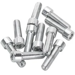 Colony #PSHC-204 1/4-24 X 7/8 Length Chrome Polished Allen Bolt 10 Pack