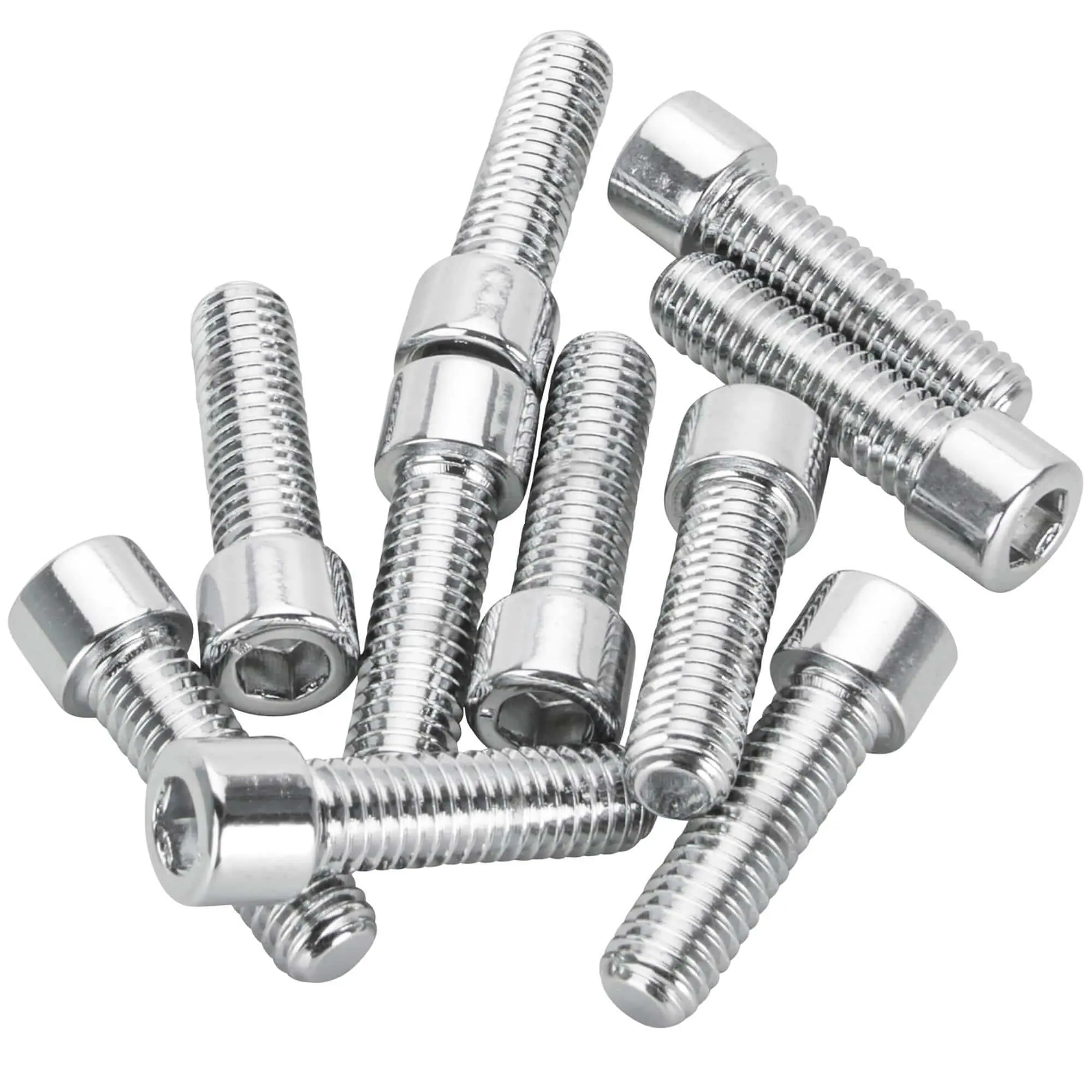 Colony #PSHC-204 1/4-24 X 7/8 Length Chrome Polished Allen Bolt 10 Pack