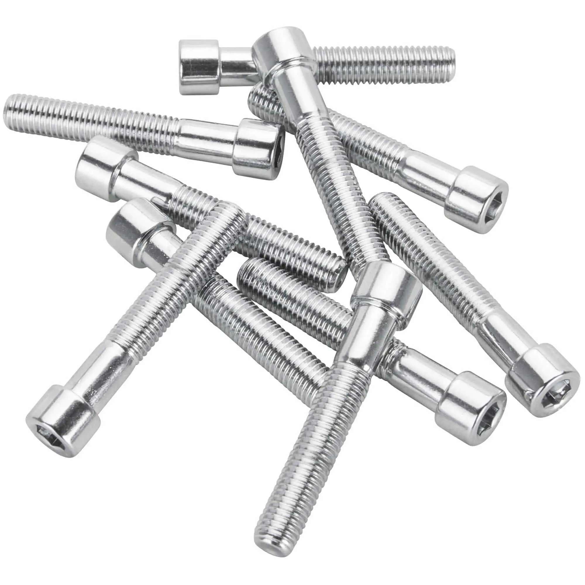 Colony #PSHC-214 1/4-28 X 1-1/2 Length Chrome Polished Allen Bolt 10 Pack
