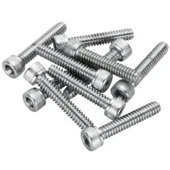 Colony #SHC-9000 10-24 X 1 Length Chrome Socket Head Allen Bolt 10 Pack