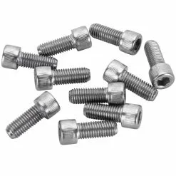 Colony #SHC-907 1/4-28 X 5/8 Length Chrome Socket Head Allen Bolt 10 Pack