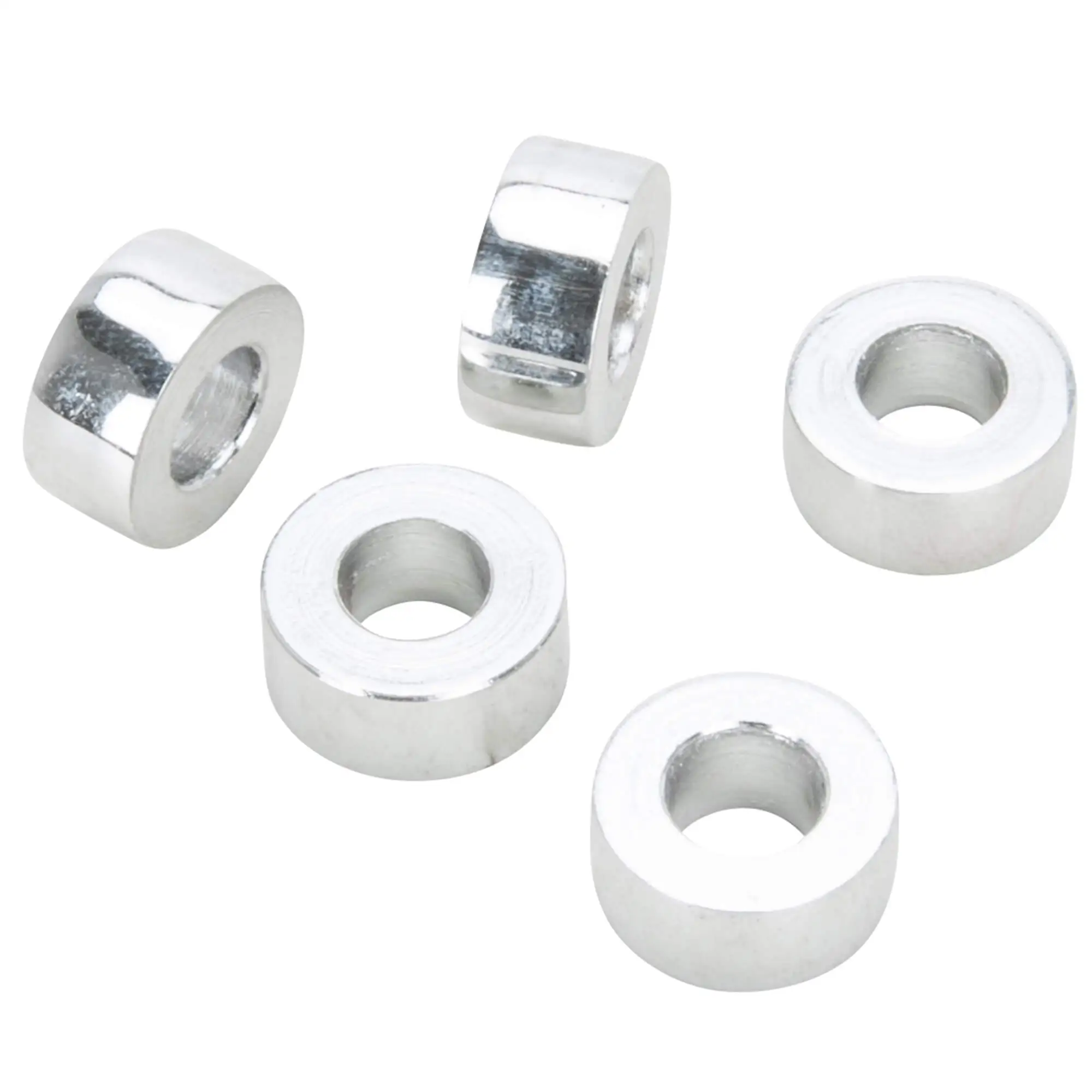 Colony #SPC-002 1/4 ID X 1/4 Length Chrome Steel Universal Spacer 5 Pack