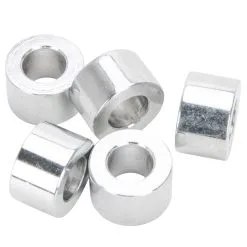 Colony #SPC-013 5/16 ID X 3/8 Length Chrome Steel Universal Spacer 5 Pack