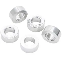 Colony #SPC-029 1/2 ID X 3/8 Length Chrome Steel Universal Spacer 5 Pack