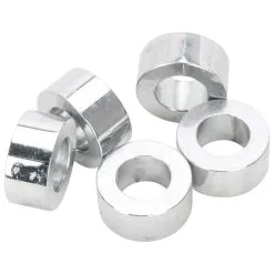 Colony #SPC-035 7/16 ID X 3/8 Length Chrome Steel Universal Spacer 5 Pack