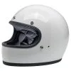 Biltwell Gringo DOT/ECE Approved Full Face Helmet - Gloss White