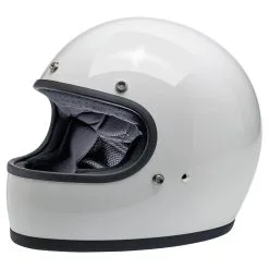 Biltwell Gringo DOT/ECE Approved Full Face Helmet - Gloss White