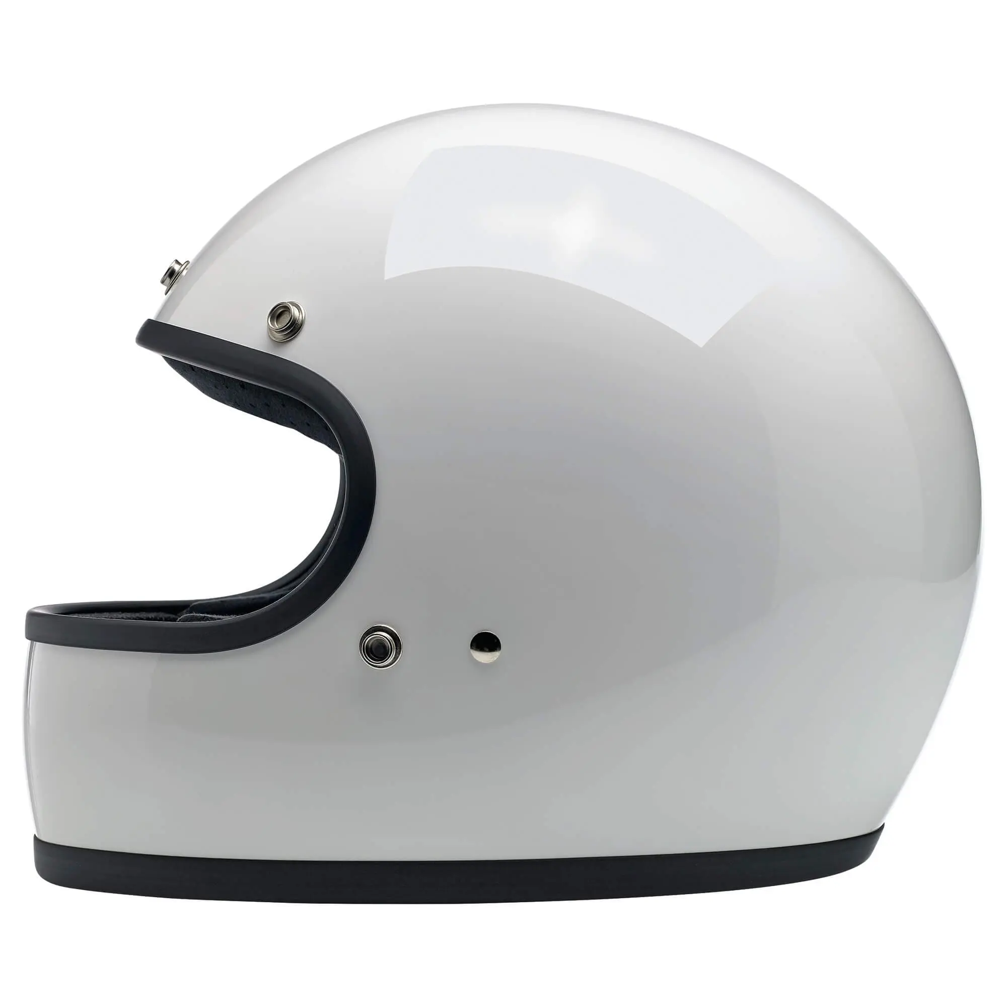 Biltwell Gringo DOT/ECE Approved Full Face Helmet - Gloss White - Image 4