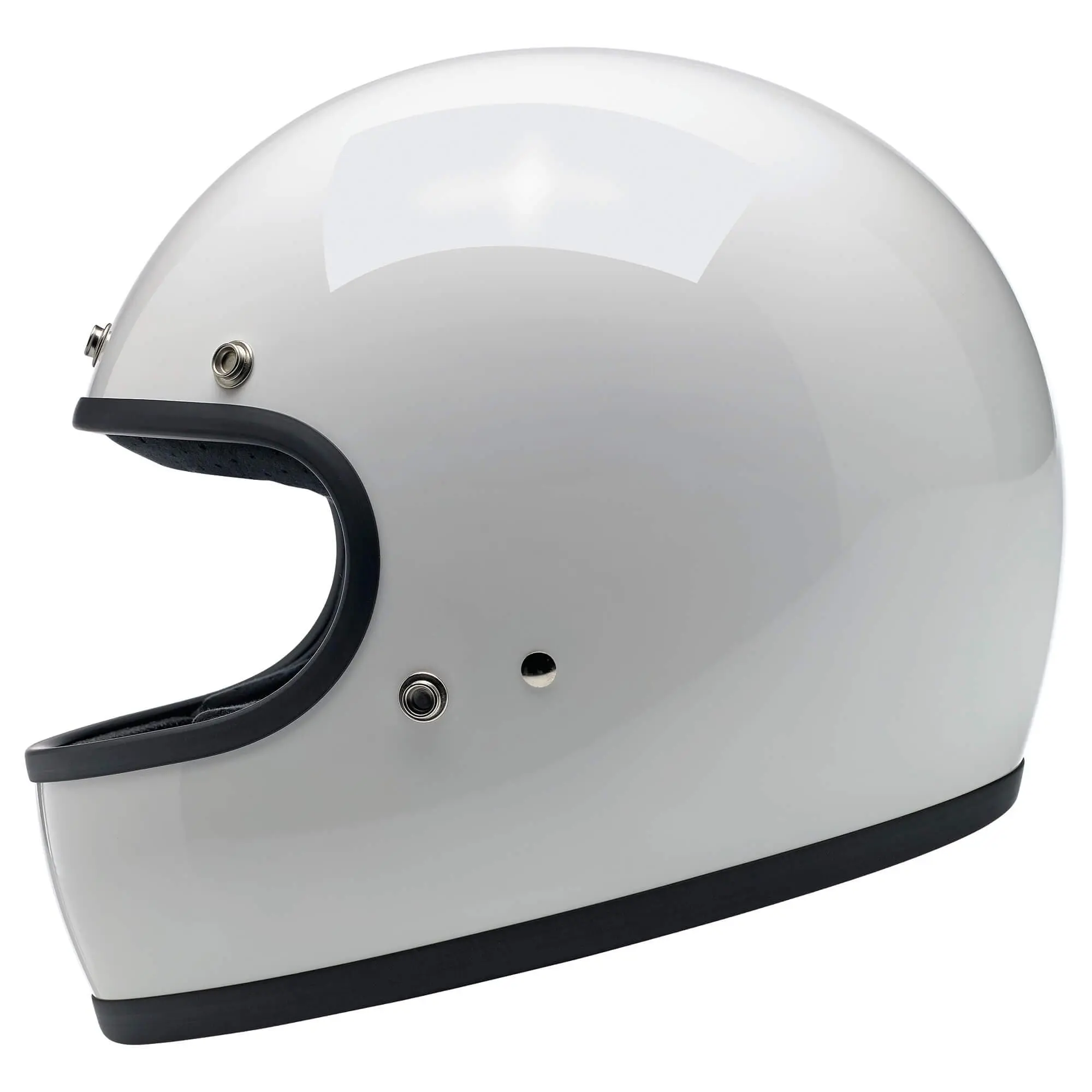 Biltwell Gringo DOT/ECE Approved Full Face Helmet - Gloss White - Image 5