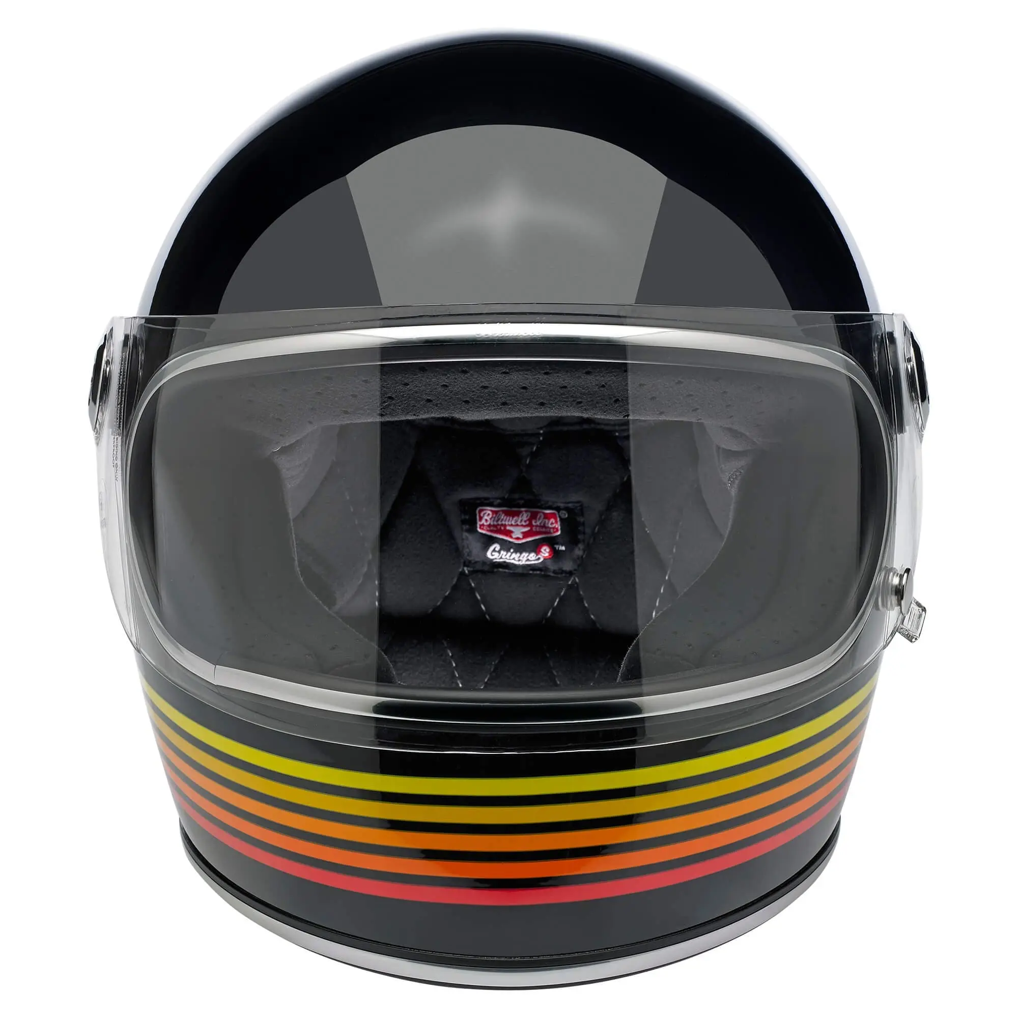 Biltwell Gringo S DOT/ECE Approved Full Face Helmet - Gloss Black Spectrum - Image 6