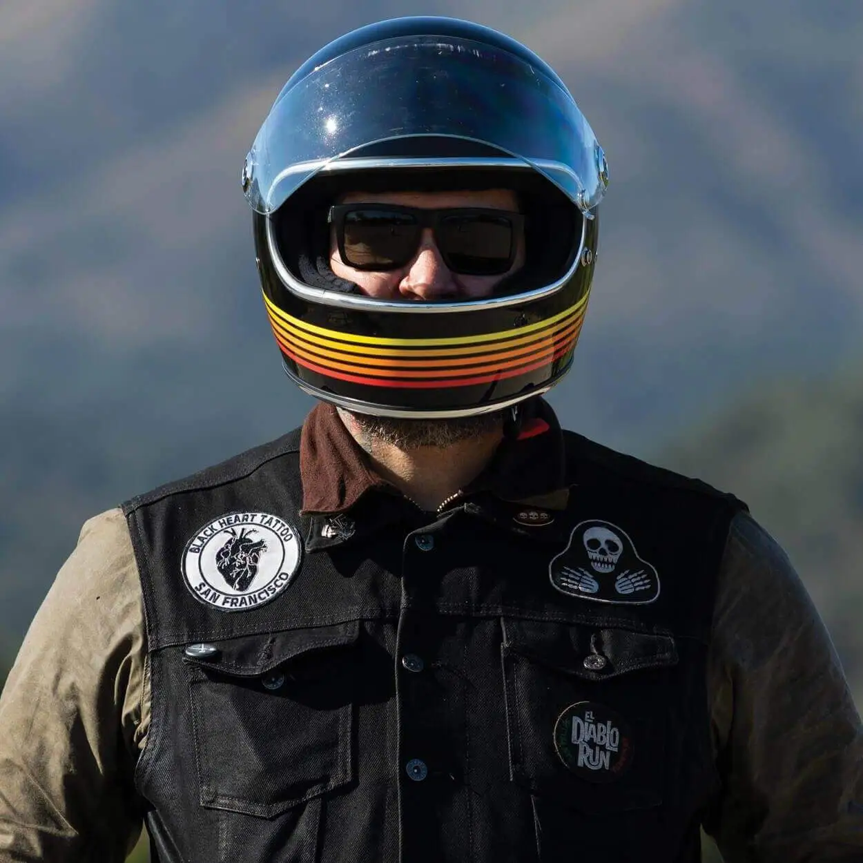 Biltwell Gringo S DOT/ECE Approved Full Face Helmet - Gloss Black Spectrum - Image 10