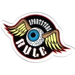 Lowbrow Customs Sportsters Rule Die Cut Sticker