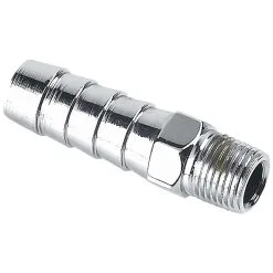 Cycle Standard 3/8 Inch Hose Barb X 1/8 Inch NPT - Chrome