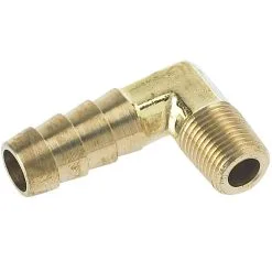 Cycle Standard 3/8 Inch Hose Barb 90 Elbow X 1/8 Inch NPT - Brass
