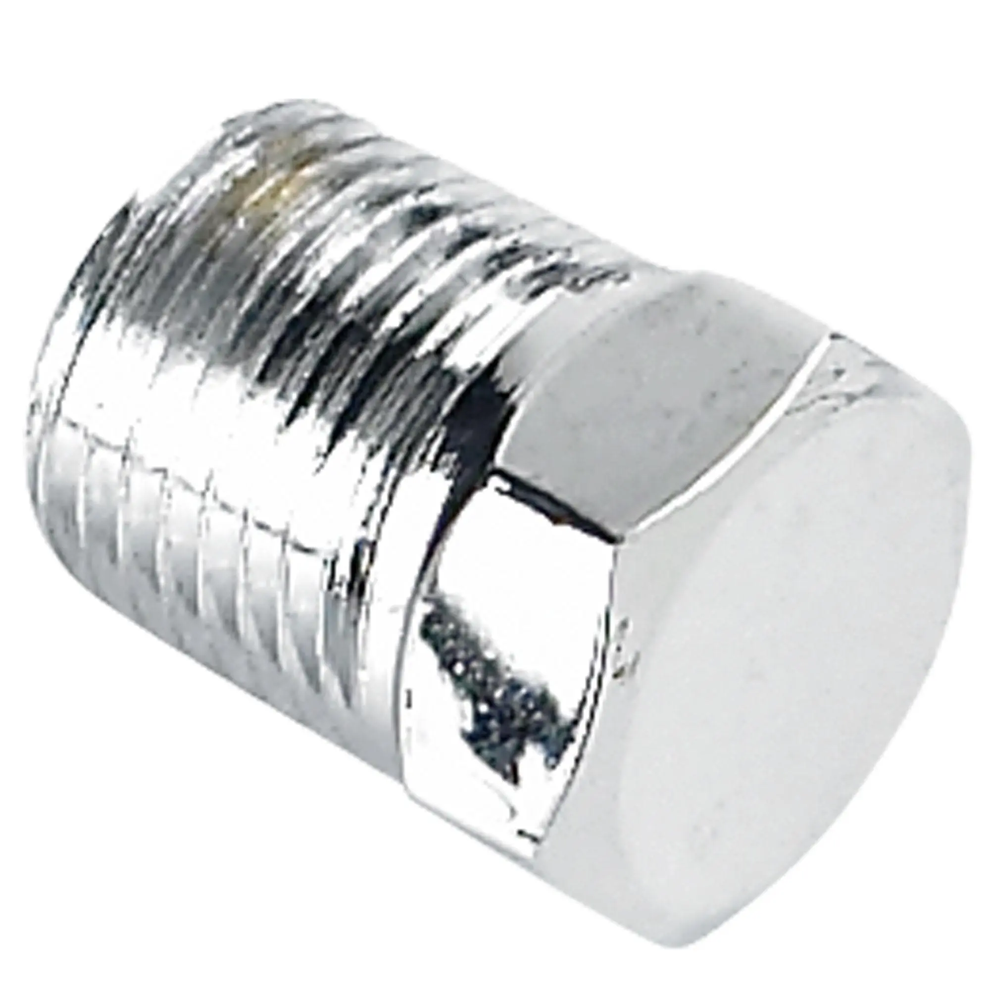 Cycle Standard Hex Pipe Plug 1/8 Inch NPT - Chrome