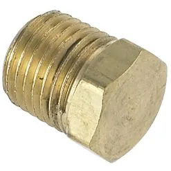 Cycle Standard Hex Pipe Plug 1/4 Inch NPT - Brass