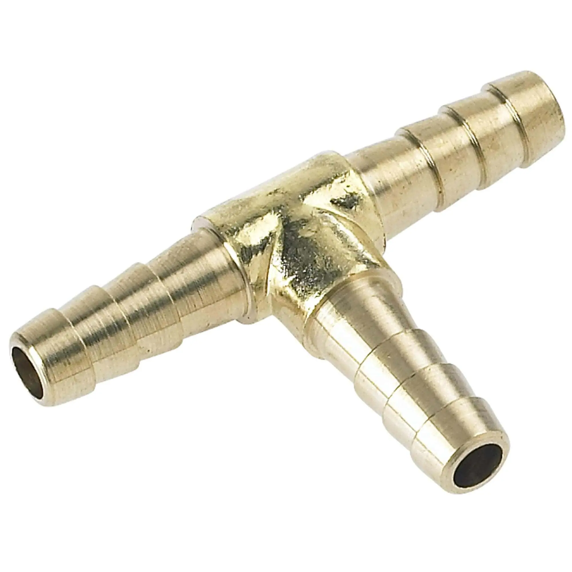 Cycle Standard 1/4 Inch Hose Barb Tee - Brass