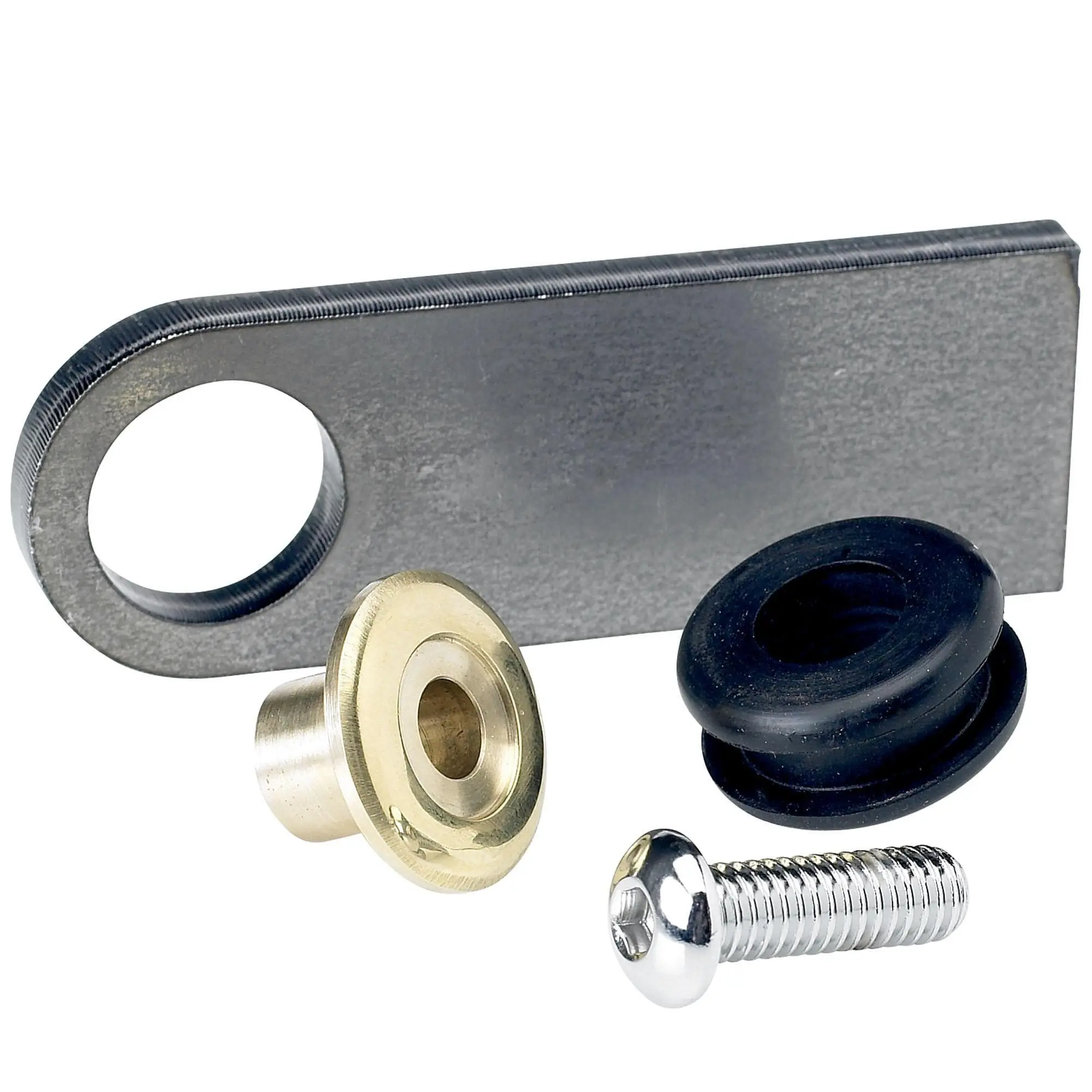 Lowbrow Customs Rubber Mount Finger Tabs - 1/4 Inch Thick - Brass Washer