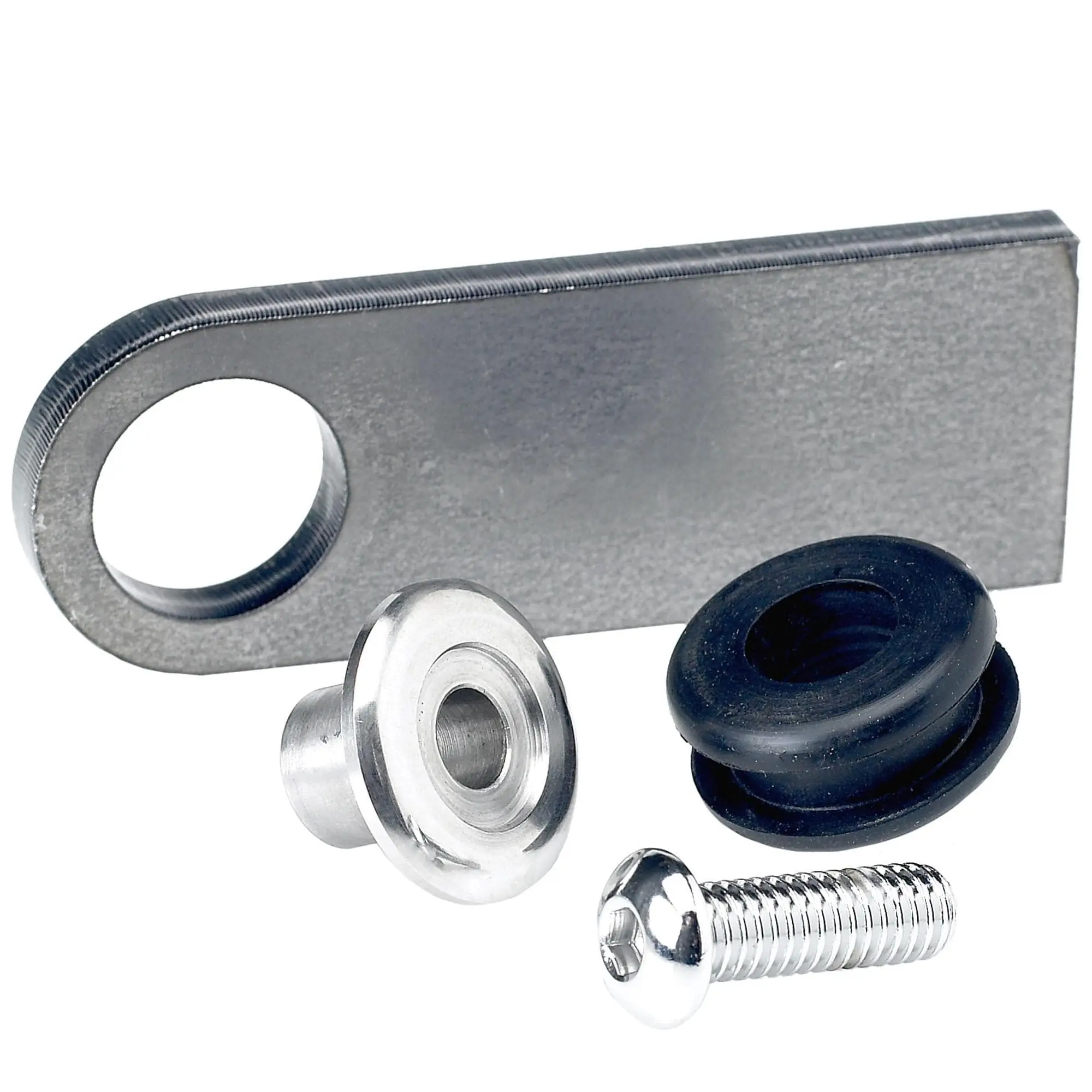 Lowbrow Customs Rubber Mount Finger Tabs - 1/4 Inch Thick - Aluminum Washer - Image 2