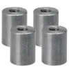 Lowbrow Customs Threaded Steel Bungs 1 Inch Long - 5/16-18 Thread - 4 Pack