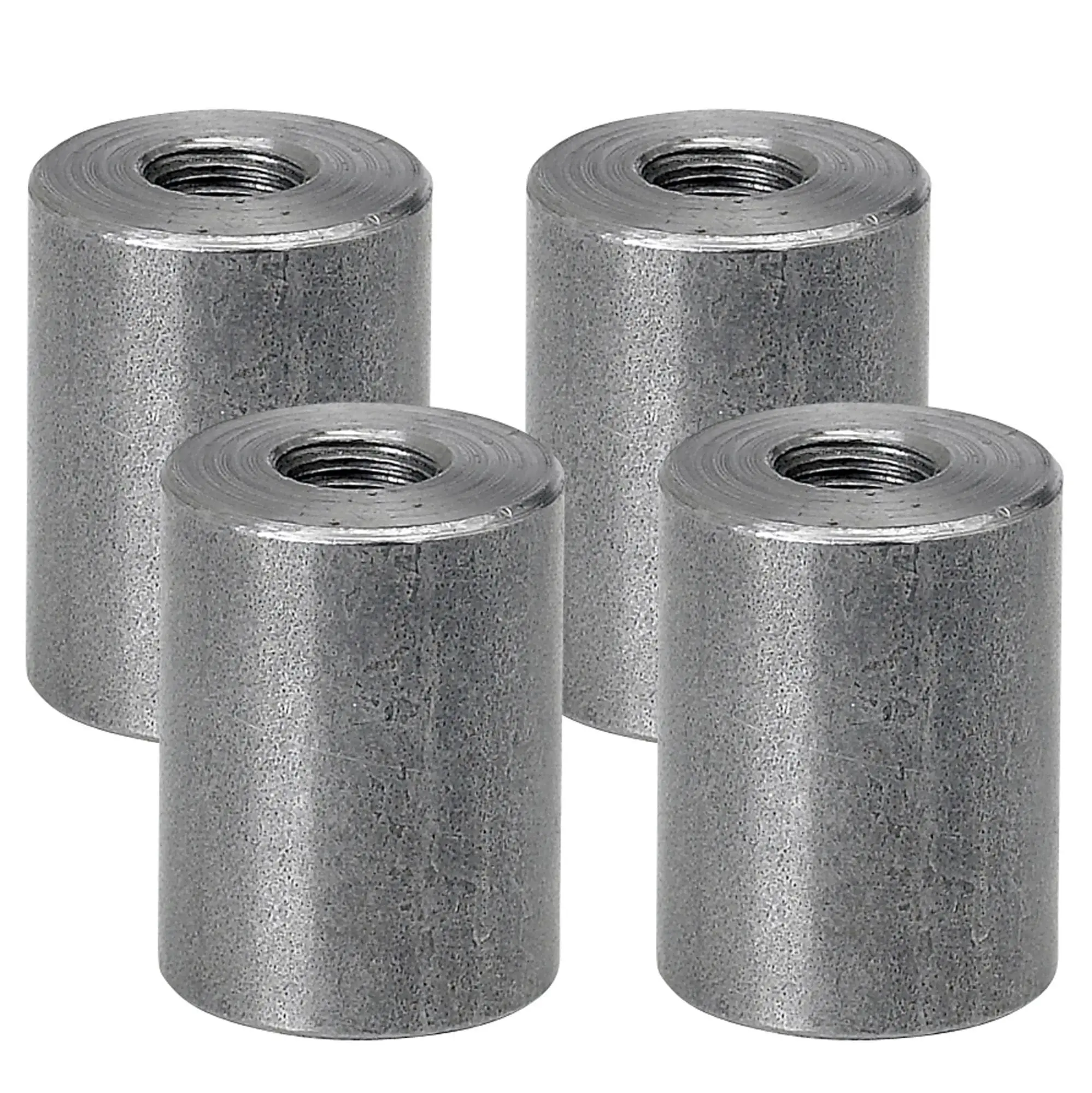 Lowbrow Customs Threaded Steel Bungs 1 Inch Long - 5/16-18 Thread - 4 Pack