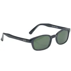 KD's Sunglasses Original Biker Sunglasses - Dark Green Lenses