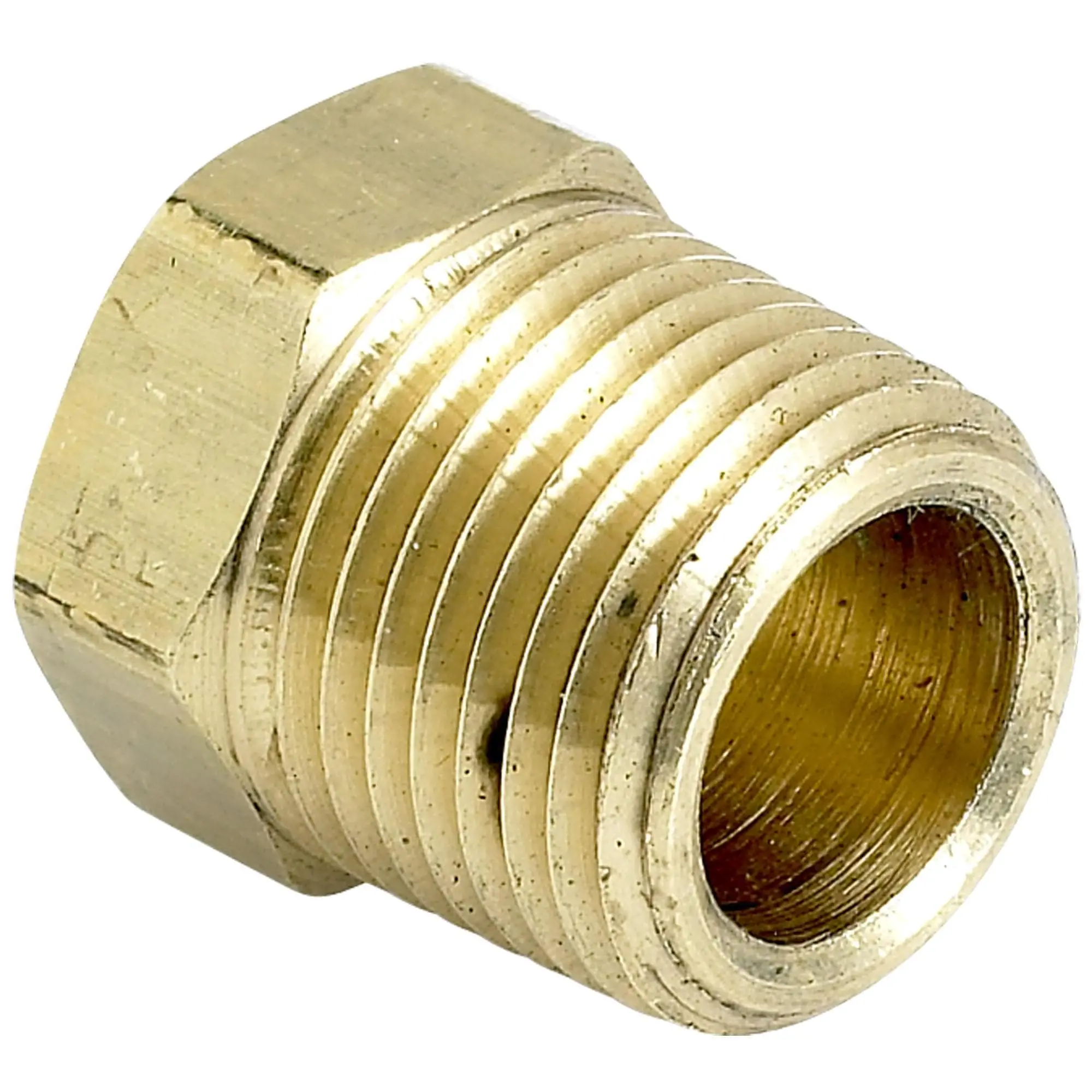 Cycle Standard Hex Pipe Plug 3/8 Inch NPT - Brass - Image 2